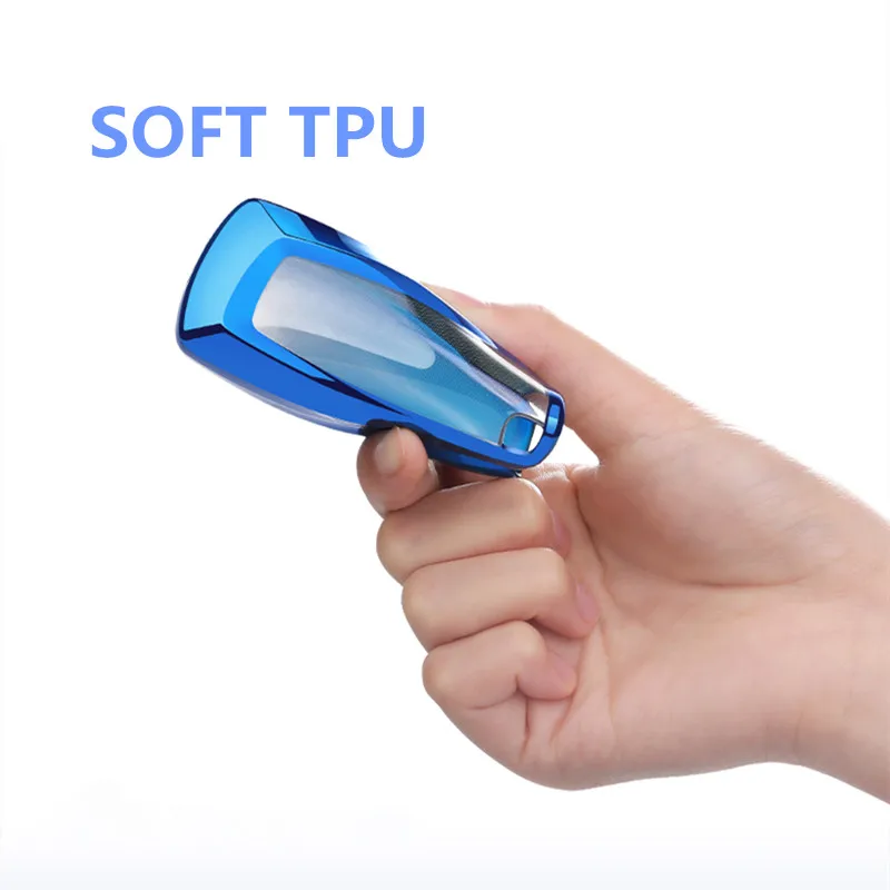 

For BMW 1234567 Series F07 F10 F11 Artificial Crystal PendantFull-Protective TPU Soft Car Key Case Shell Key Holder Key Covers
