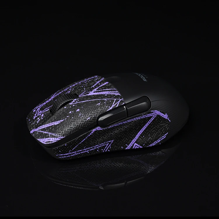 BTL-empu&ntilde;aduras adhesivas antideslizantes para patines, accesorio hecho a mano para sudar, rat&oacute;n, piel de lagarto, para ROCCAT Kone Pro Air, sin rat&oacute;n, personalizado-2