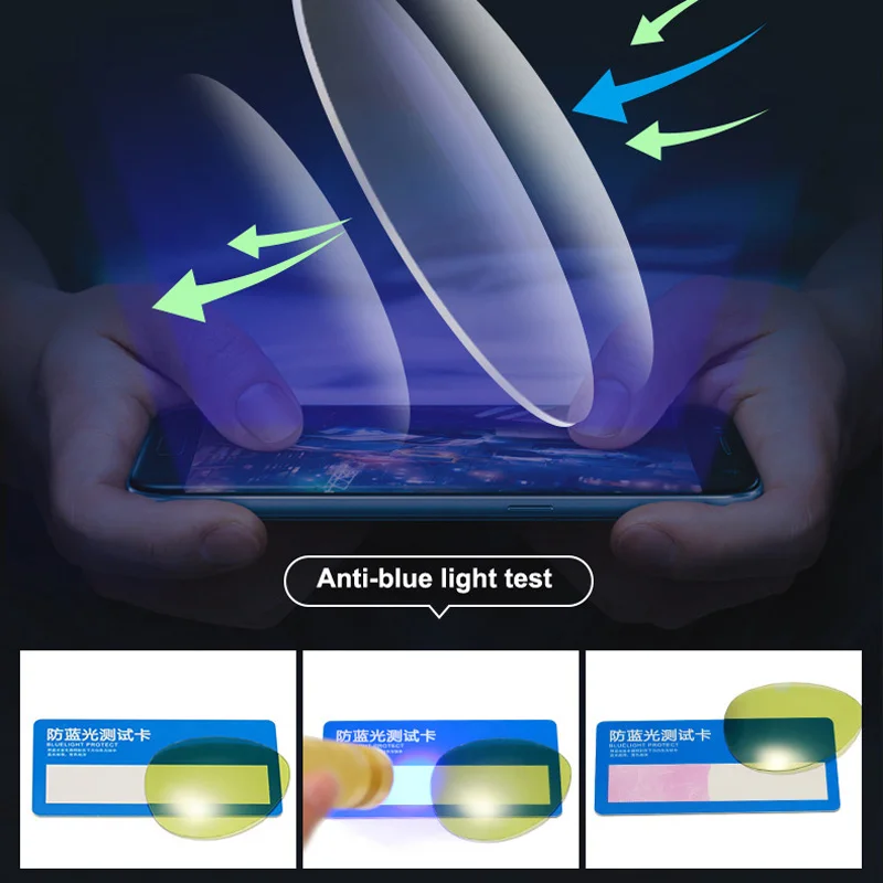 Очки Feishini мужские фотохромные защита от синего света блокировка фильтра