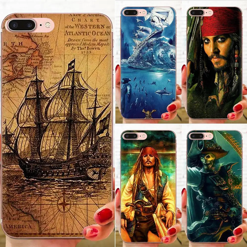 С изображением персонажа фильма Пираты Карибского моря для Galaxy Alpha Note 10 Pro A10 A20 A20E