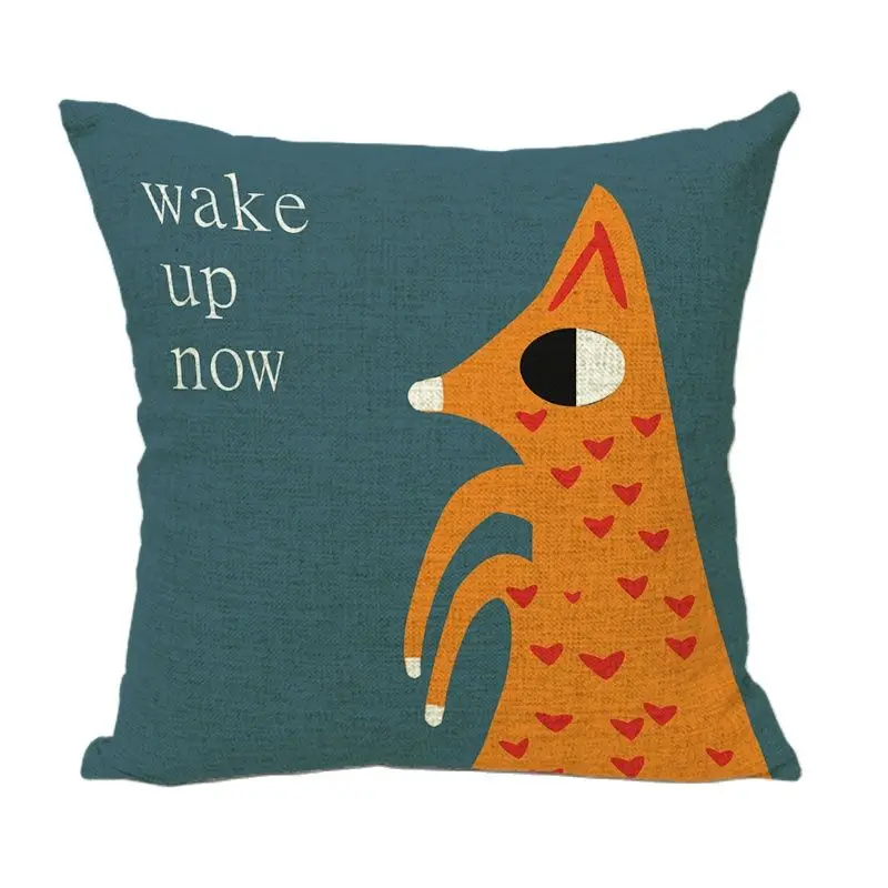 Автомобильные Чехлы магазин подушка брендовая мультяшная Милая лиса Cojin