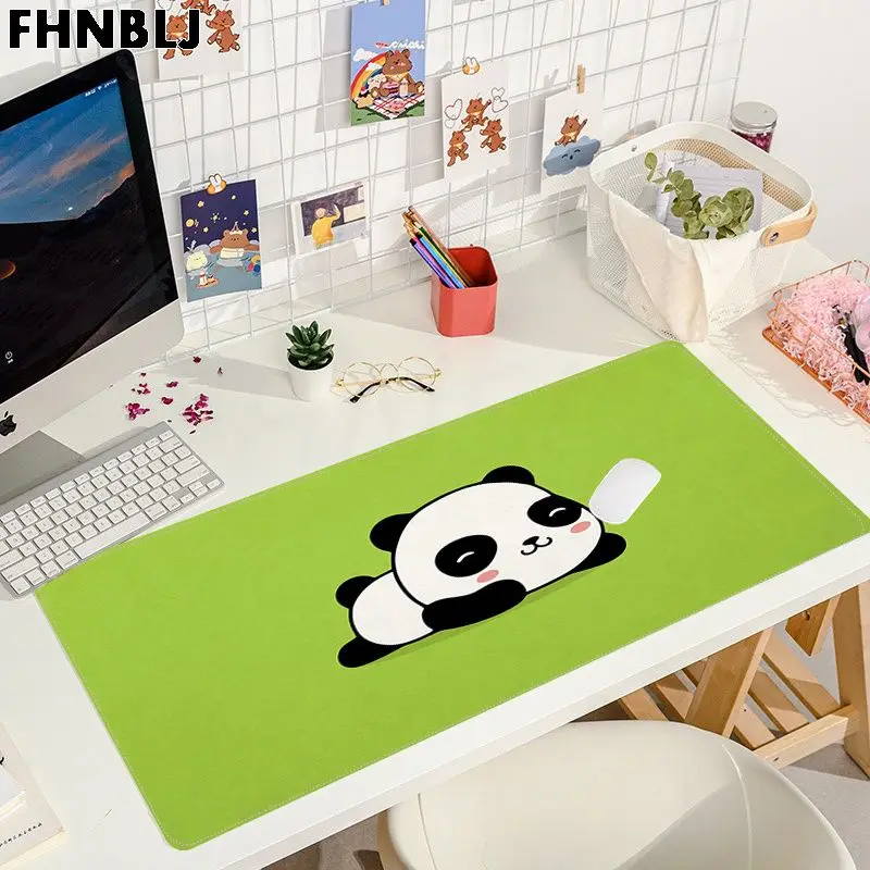 

FHNBLJ Baby Panda Cartoon 2021 New Rubber PC Computer Gaming mousepad Size for Keyboards Mat Mousepad for boyfriend Gift