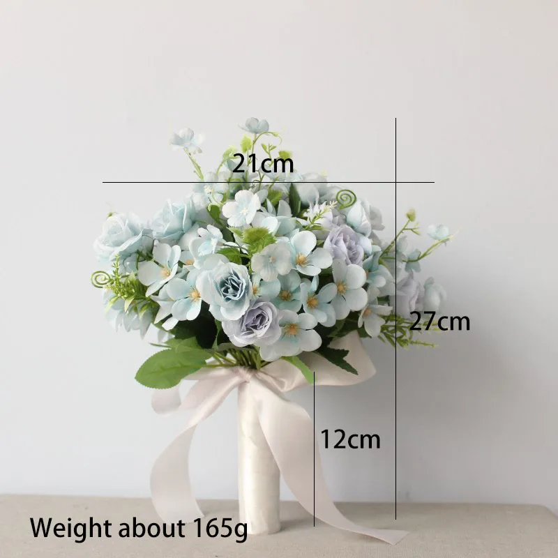 Букет из розовых цветов YO CHO свадебный букет шелковых бутонов подружка невесты