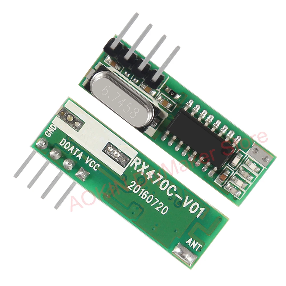 433 Mhz Superheterodyne RF Receiver and Transmitter Module 433Mhz Remote controls For Arduino uno Wireless module Diy Kits