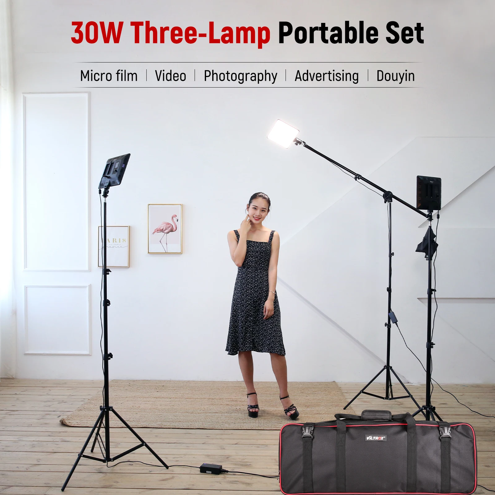 VILTROX 3/2 шт. VL 200T ультра тонкий Dimmable Bi Цвет светодиодный видео светильник Панель ing