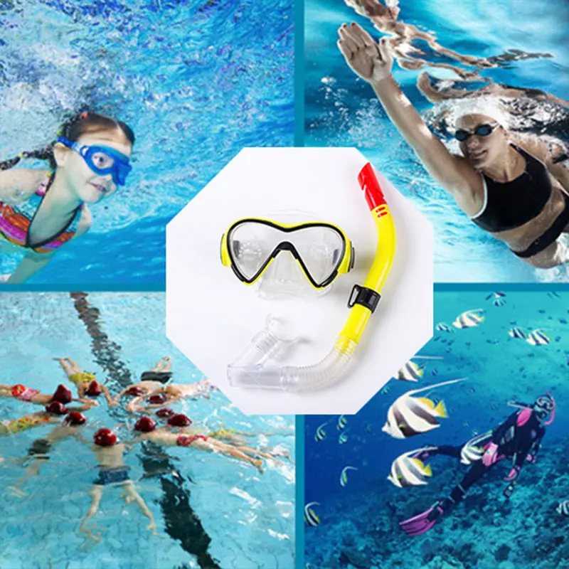 

Snorkel Set Dry Snorkel and Anti-Fog Anti-Leak Diving Goggles Snorkeling Professional Snorkel Set YS-BUY