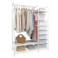 floor hanger multi layer storage large capacity bedroom wardrobe multifunctional household vertical hanger