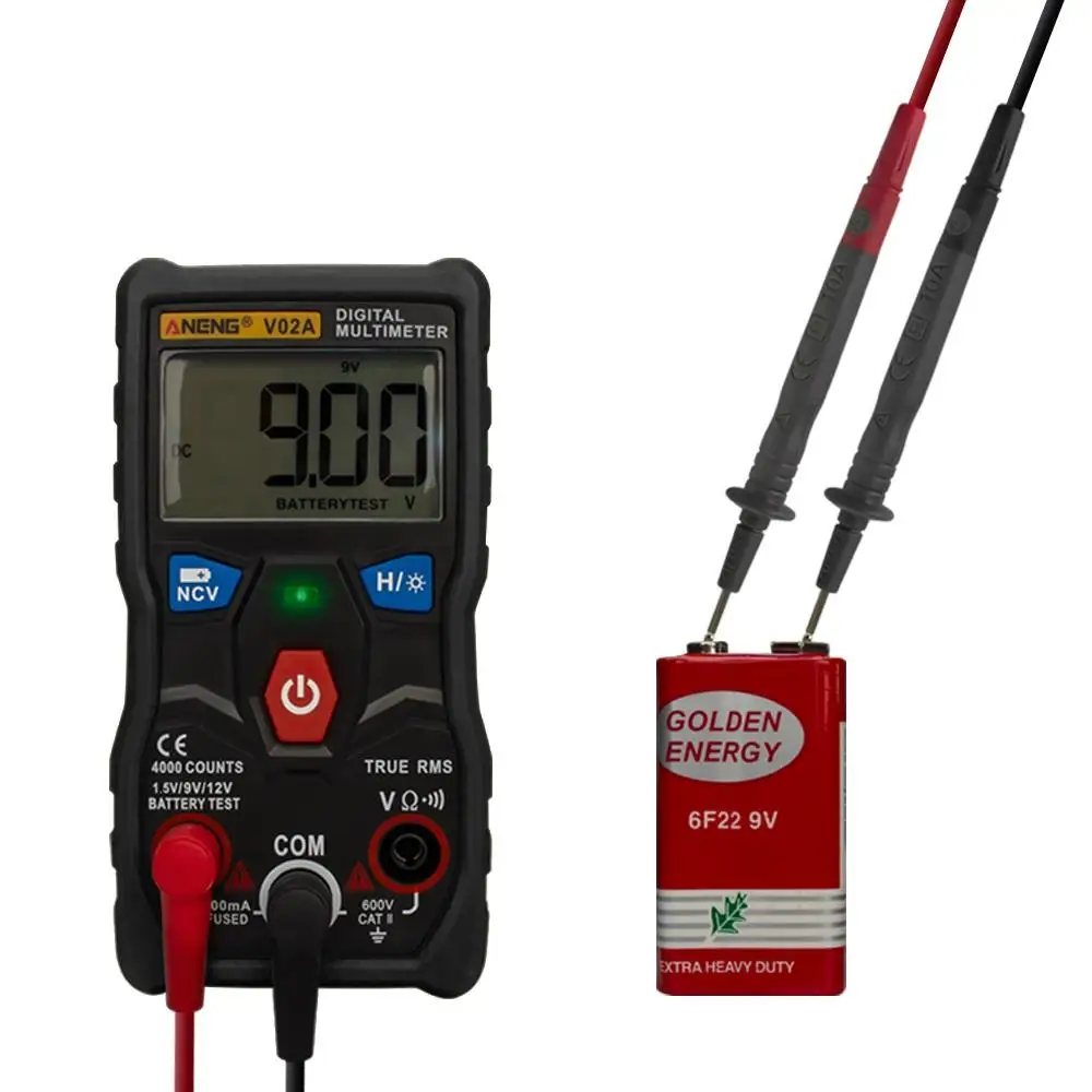 Цифровой мультиметр V02A Измерительный цифровой профессиональный конденсатор