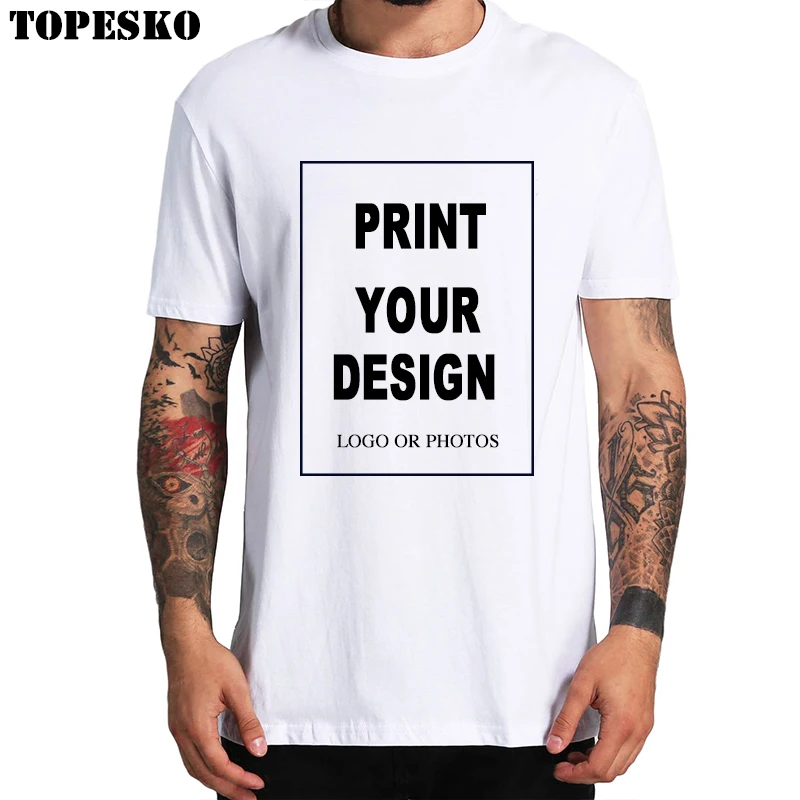 Футболка с индивидуальным принтом сделай сам фотография по вашему дизайну для