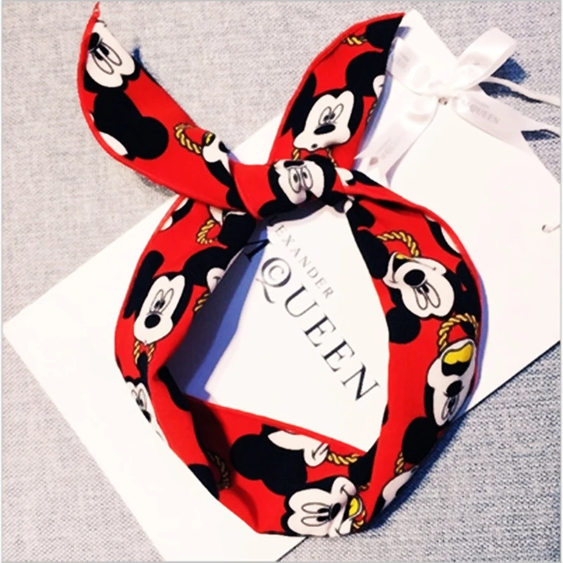 Navidad/милые банты для девочек аксессуары волос с ушками Минни повязка на голову
