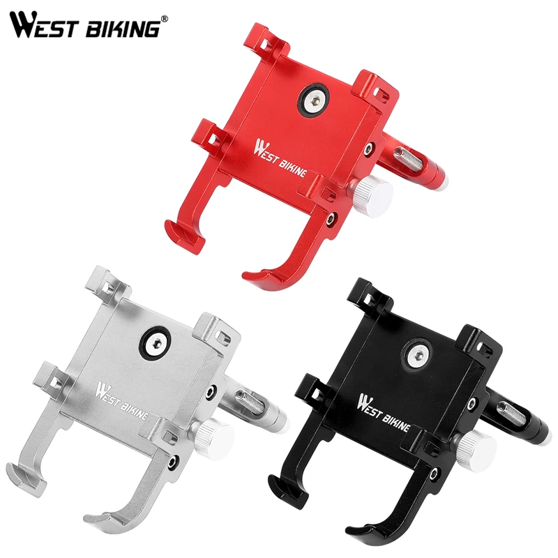 WEST BIKING держатель для мобильного телефона велосипеда мотоцикла руля алюминиевый