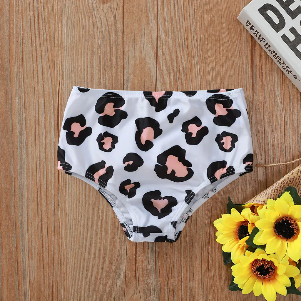 Купальник с цветочным рисунком для маленьких девочек леопардовые малышей и