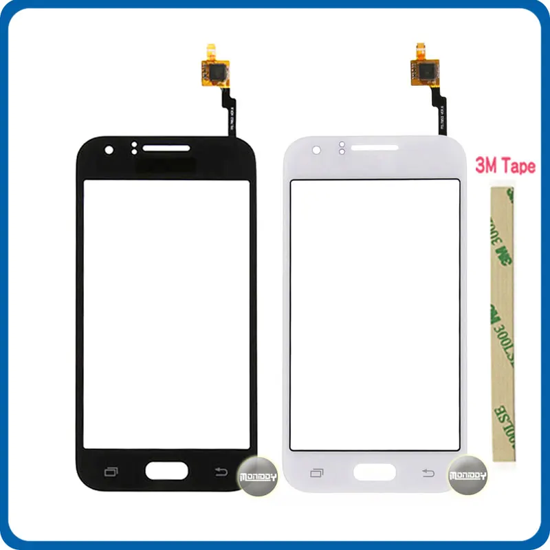 

Высококачественный сенсорный экран 4,3 дюйма для Samsung Galaxy DUOS J1 J100 J100F J100H дигитайзер сенсор внешнее стекло объектив панель Черный Белый