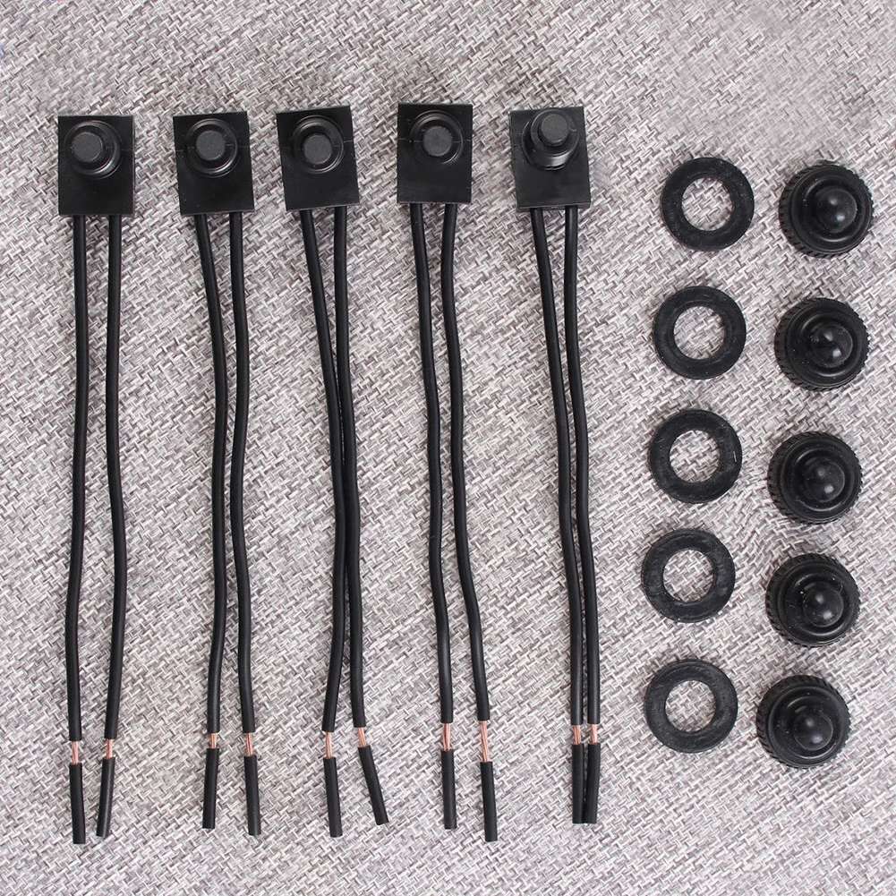 5 шт. светодиодный автоматический замок Водонепроницаемая кнопка переключателя