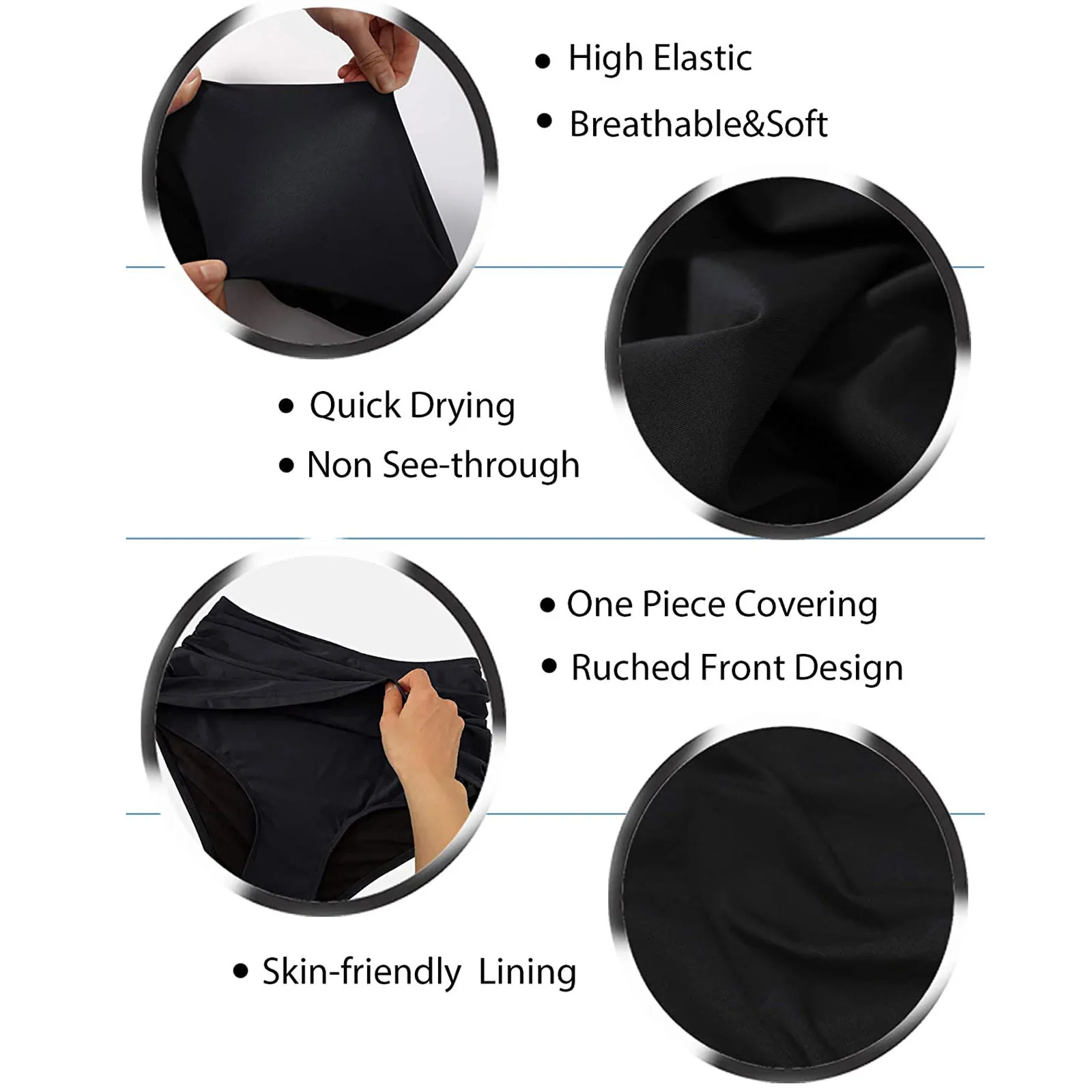 

Women Summer Breathable Bottom Swimsuit Sexy High Waist Bikini Pants Shorts Female Solid Color Swim Pants Bikinis 2021 Mujer