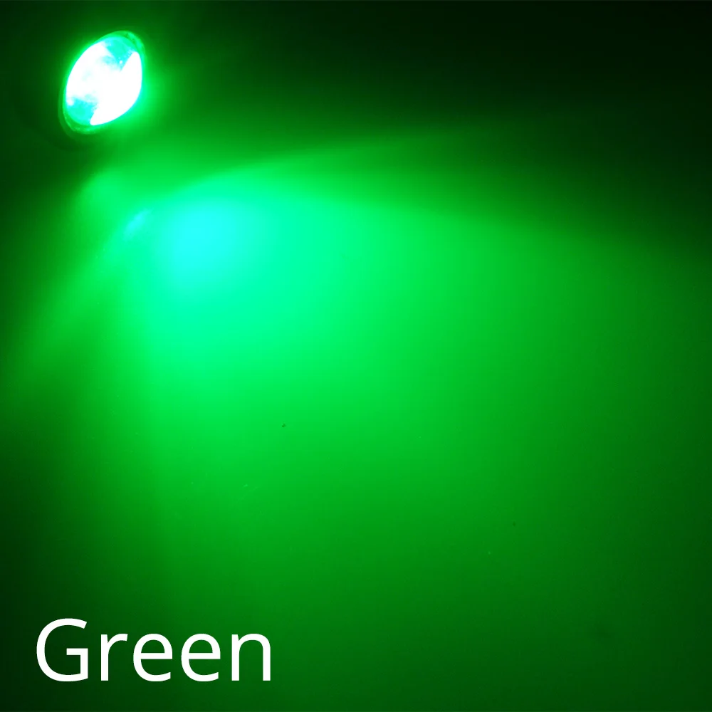 Green 18 мм автомобильный светодиодный светильник с красным орлиным глазом, дневной светильник для бега, сигнальные лампы заднего хода парковочная лампа, водонепроницаемый противотуманный светильник для мотоцикла - Цвет: Green