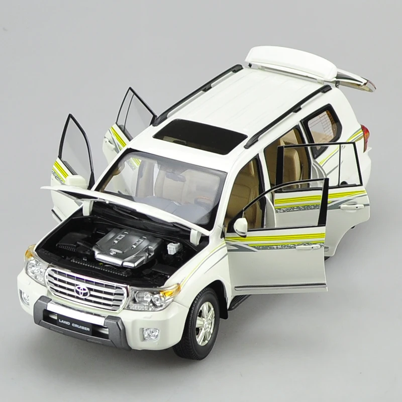 1:18 тщательная TOYOTA 2012 LAND CRUISER LC200 модель автомобиля из сплава статическая