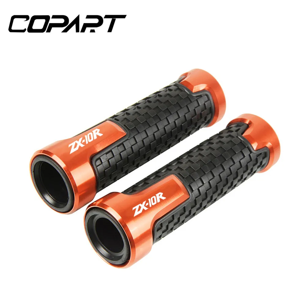 

For KAWASAKI ZX10R ZX 10R ZX-10R 7/8'' Universal Motorcycle Accessories Rubber Handlebar Grips Hand Guard Grip Ends Handle Bar
