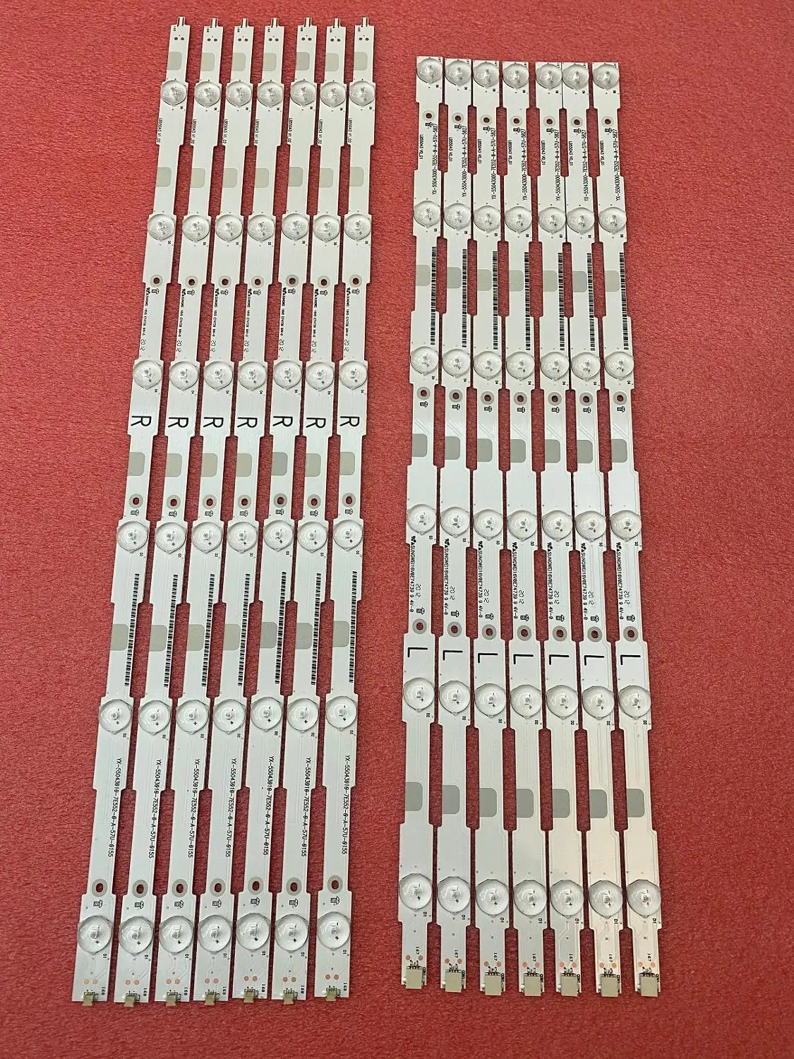 

5set=70pcs LED backlight stip for 55PUH6400 55PUK6400 55PUX6400 55PUT4900 55PUT6400 55HFL5010T/12 LB55037 V1_03 LB55043 LB55052