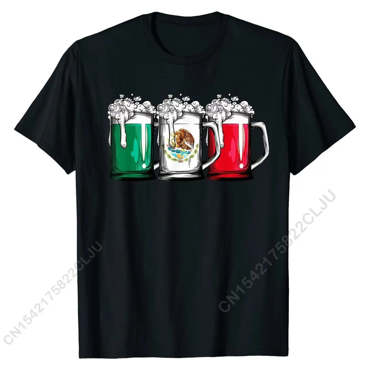 Camiseta con diseño De cerveza y bandera mexicana para hombre y mujer, camisa De Cinco De Mayo, regalos De México, camisetas bonitas De Hip-Hop, Camiseta De algodón