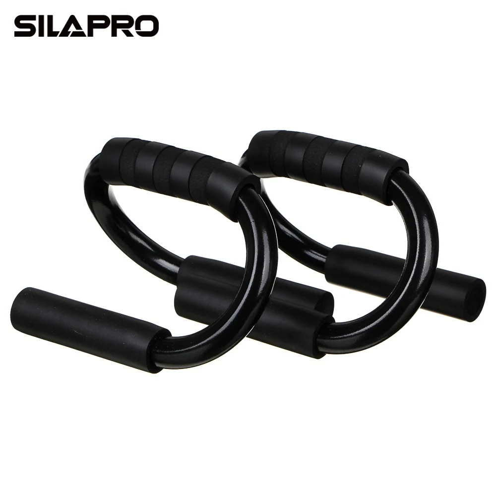 Упоры для отжимания SILAPRO BY S-образные металл неопрен |