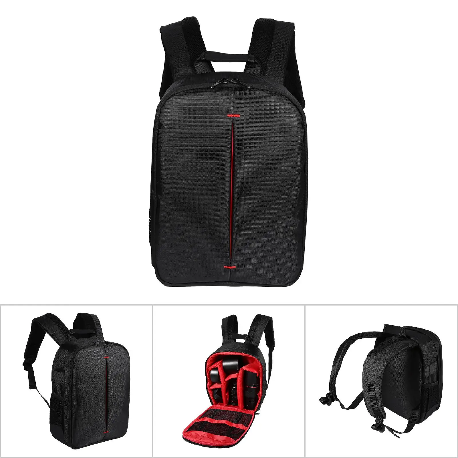 new nylon red interior photograph shoulder bag with removable divider outdoor shoulder camera bag 271337cm free global shipping