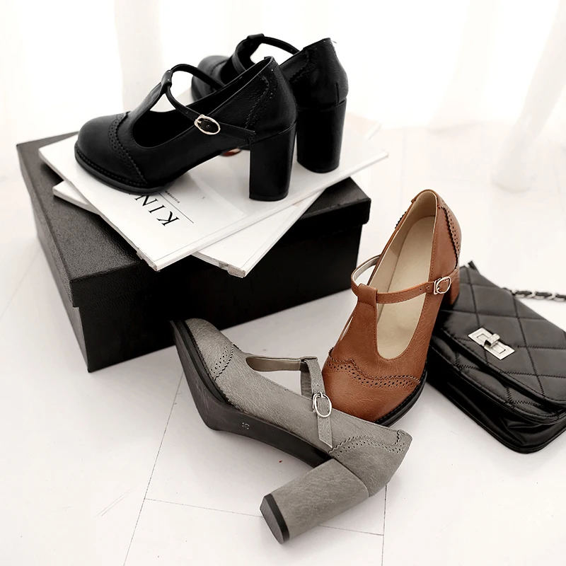 

2021 New T-Shaped Ladies High Heel Shoes Roman Style Ladies Shoes