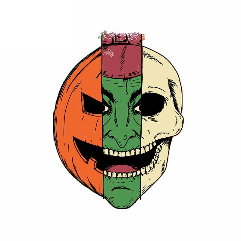 

Funny Strange Stitching Faces Car Sticker and Decals Waterproof Vinyl Car Wrap Anime Decor