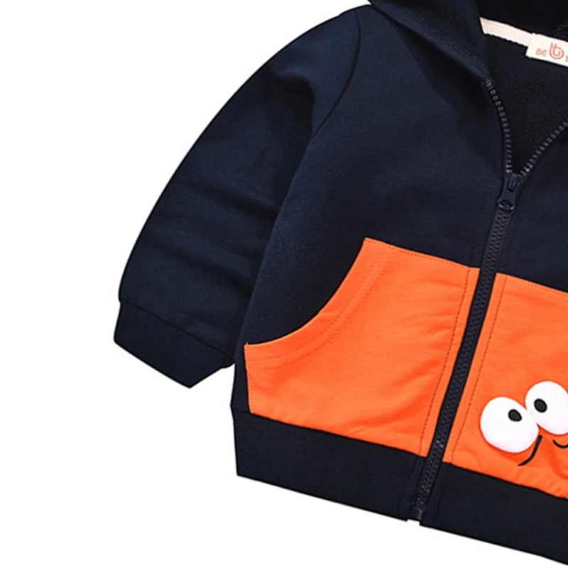 Children Autumn Winter Hoodies Cute Cartoon Jacket Coat Boy Zipper Sweatshirt Toddler Kids Outwear Clothing |