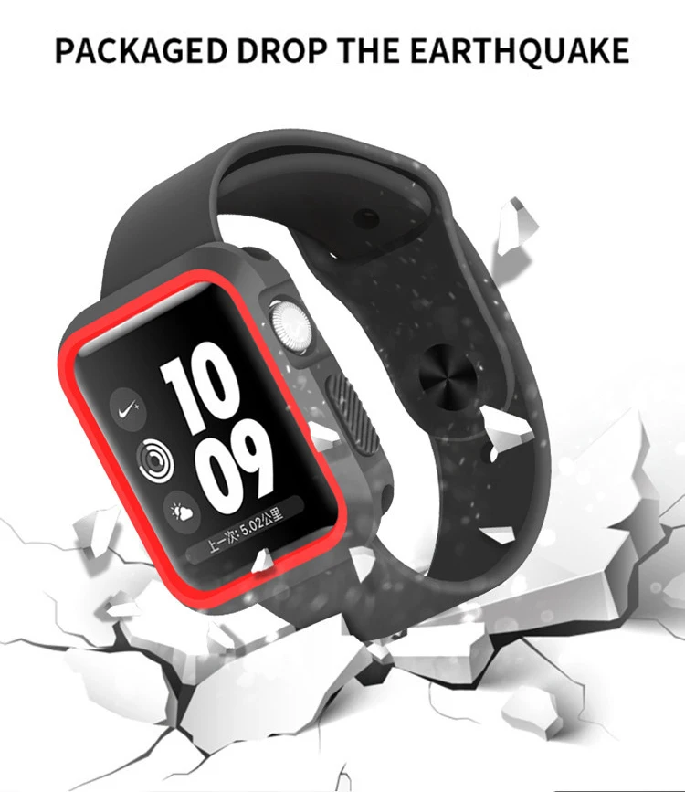 Стильный защитный чехол-накладка для iWatch 3 2 1 38 мм 42 мм аксессуары для протектора экрана ремешок для Apple Watch 4 5 40 мм 44 мм