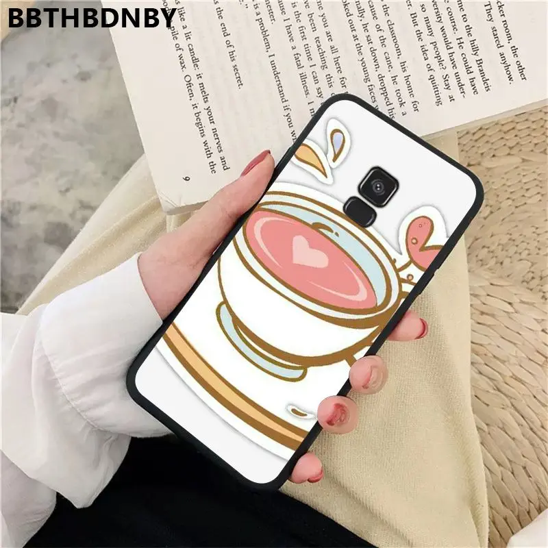 Чехол для телефона кофе DIY раскрашенный красивый чехол samsung S9 plus S6 edge S7 S8 S10