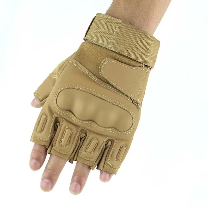 

Outdoor tactical gloves, riding gloves, special forces training gloves, PU half-finger hard shell