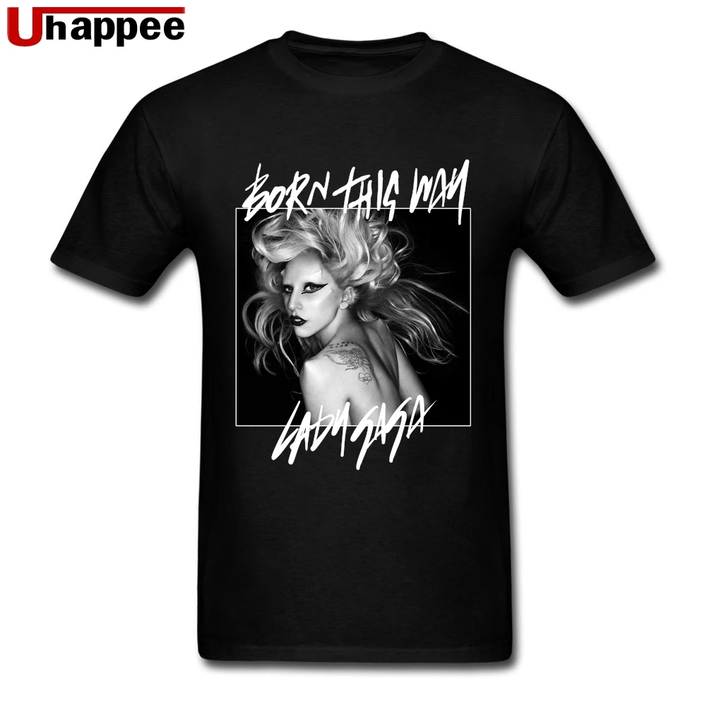 Уникальные футболки Lady Gaga men 80 S винтажная Мужская футболка с принтом на заказ