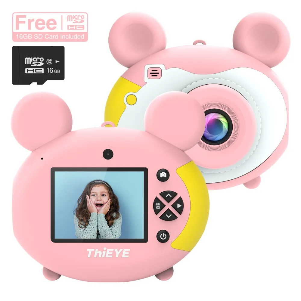 ThiEYE Kiddy 2 детская мини-камера детские развивающие игрушки для детей подарки подарок на день рождения цифровая камера 1080P проекция