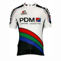 pdm team retro classic cycling jerseys racing bicycle summer short sleeve ropa ciclismo clothing maillot