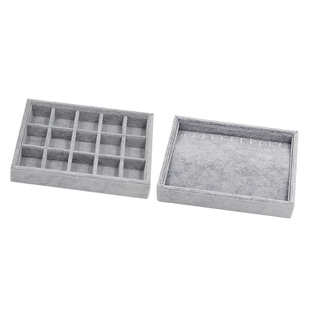 

2x многоцелевой лоток для ювелирных изделий Браслеты Подвески Чехол Контейнер для бисера