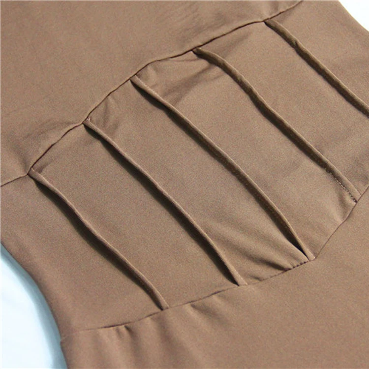 

Sexy autumn pure color ms O show ruffle pleated dress casual women's dress