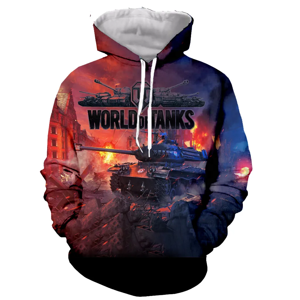Новое поступление популярная футболка с 3D принтом World Of Tanks для мужчин и женщин