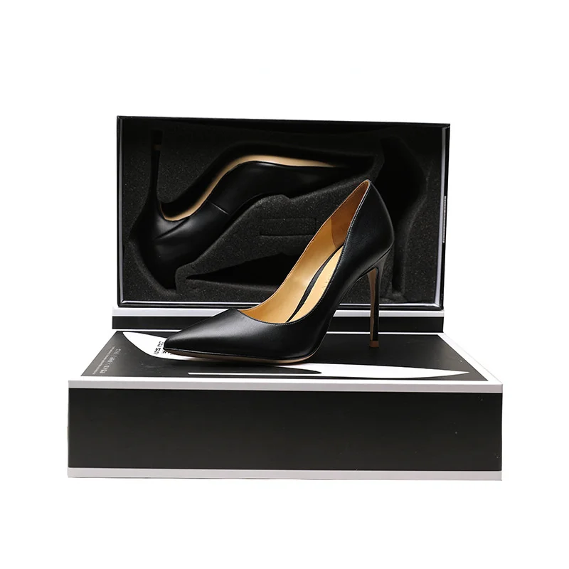 Туфли-лодочки женские на высоком каблуке 10 см пикантные заостренный носок