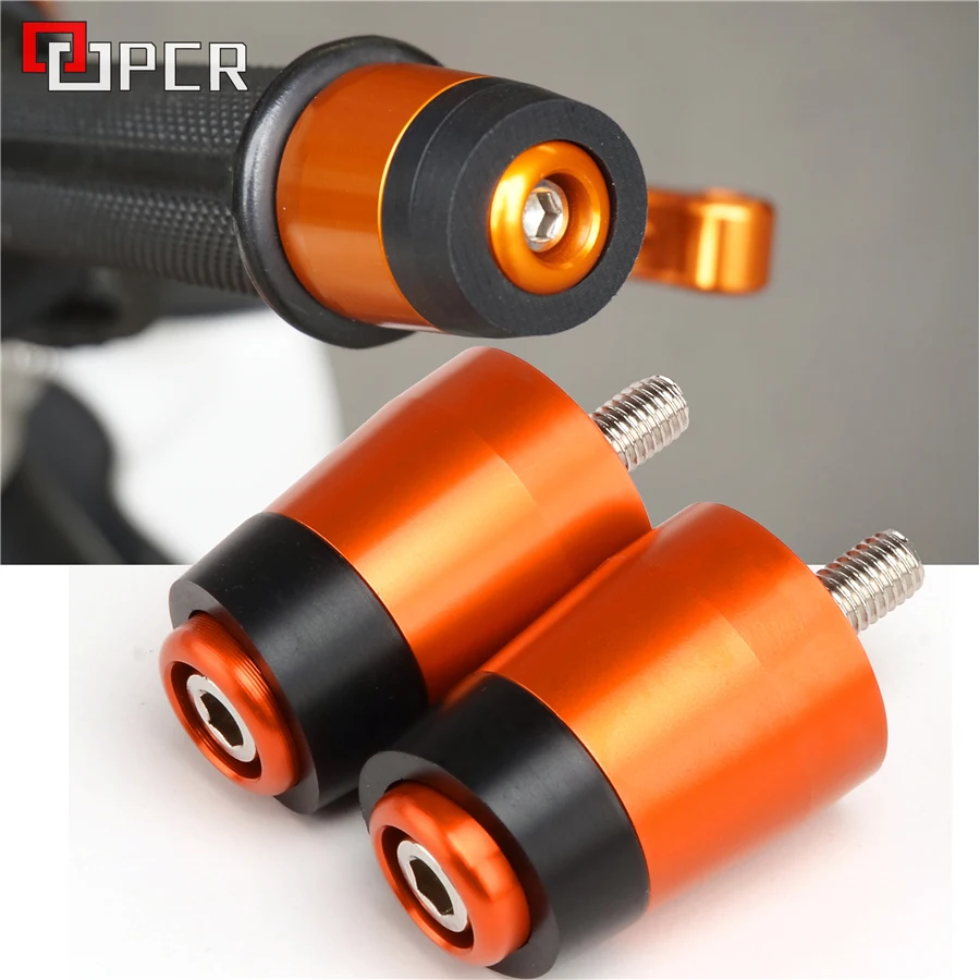 

Orange Motorcycle Cnc Aluminum Handlebar Grips Bar Ends For KTM Duke 125 200 390 Duke 2013 2014 2015 2016 2017 2018