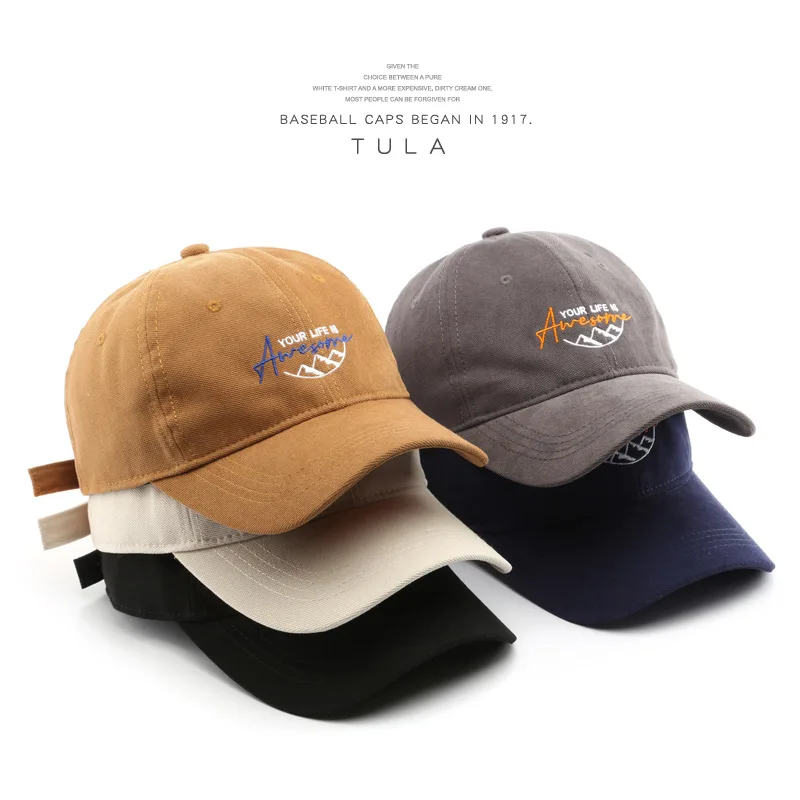 

Letter Embroidery Cotton Wome's Cap For Female Men's Baseball Cap Sports Sun Hat Top Kpop Soft Snapback RetroHip-Hop