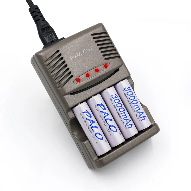 Портативный светодиодный индикатор PALO умное зарядное устройство для NIMH NICD AA AAA
