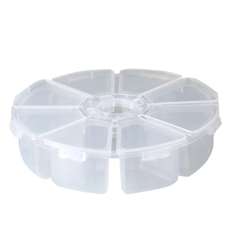 Коробка для хранения ювелирных изделий органайзер бисера прозрачная