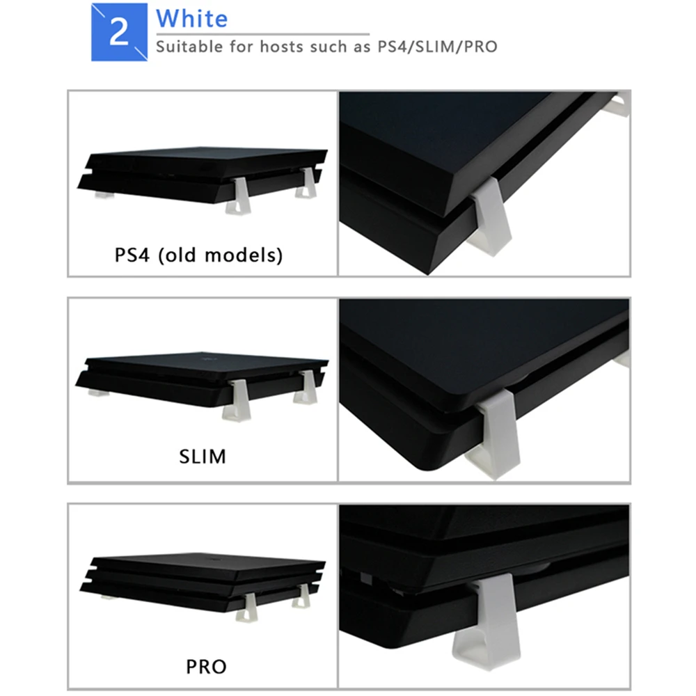 4 шт. горизонтальная версия кронштейна для Sony Playstation4 PS4 Slim Pro игровая машина охлаждающая база плоский кронштейн