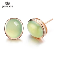 lszb natural grape stone 18k pure gold earring real au 750 solid gold earrings diamond trendy fine jewelry hot sell new 2020
