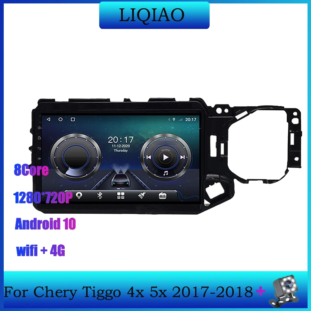 

Новейший Android 10,0 смарт-автомобильный радиоприемник для Chery Tiggo 4X 5X 2017 2018 GPS стерео Автомобильный плеер Carplay 6G 128G DSP RDS IPS экран BT