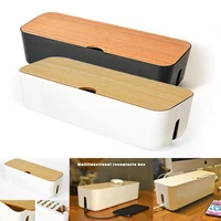 cable storage box power strip wire case anti dust charger socket organizer network line storage box bin charger wire organizer