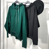 mens long sleeve hooded garment autumn and winter new urban youth irregular fashion leisure large size hoodie