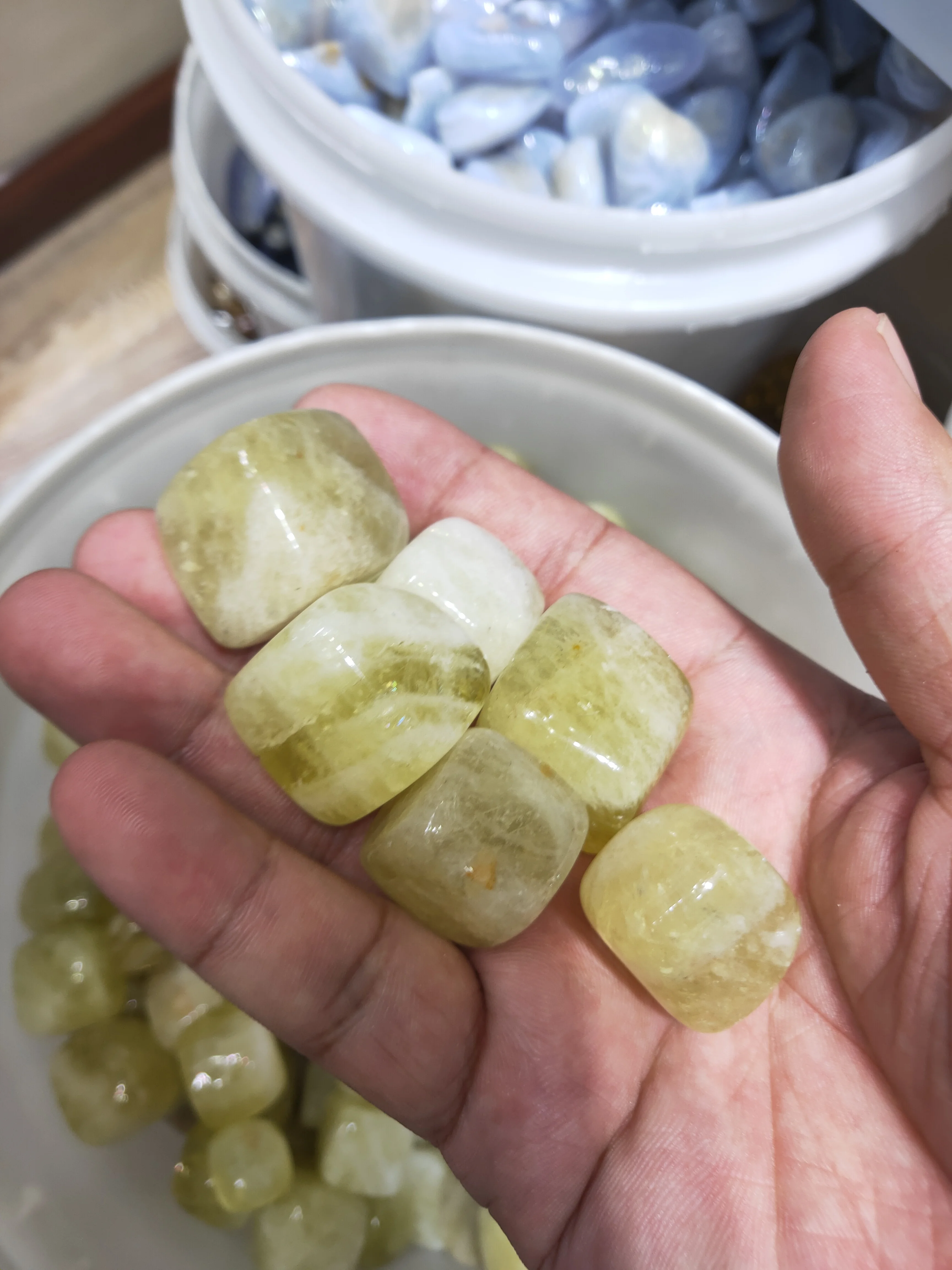 100gNatural желтый кристалл гравия сырой топаз камень DIY Украшение дома Декор