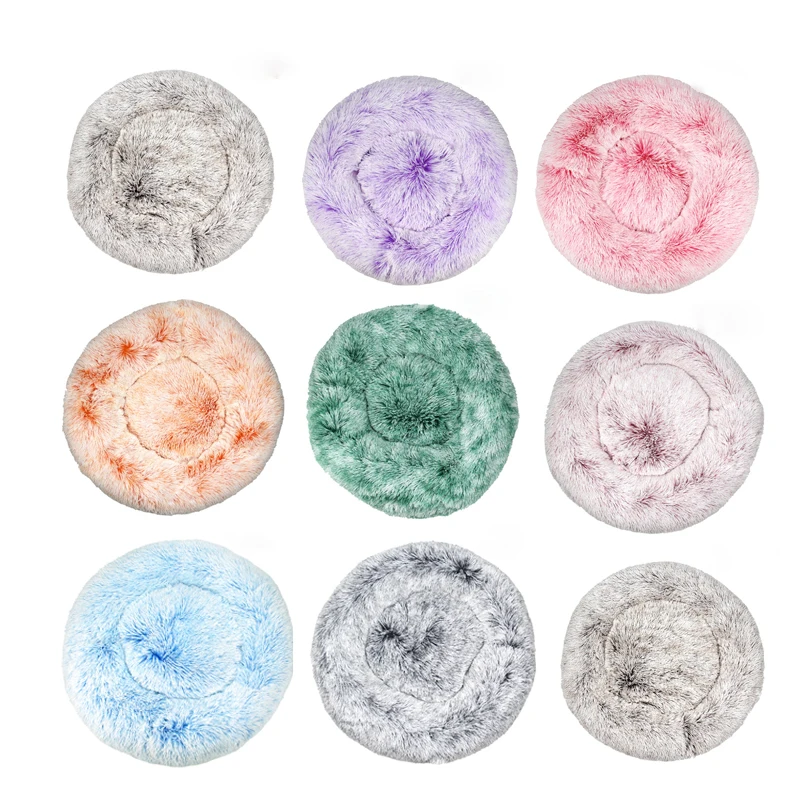 Кровать для домашних животных Bonzerpet длинная мягкая плюшевая меховая моющаяся